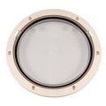 Beckson Marine 8" Clear Center Pry-Out Deck Plate - Beige DP81-N-C